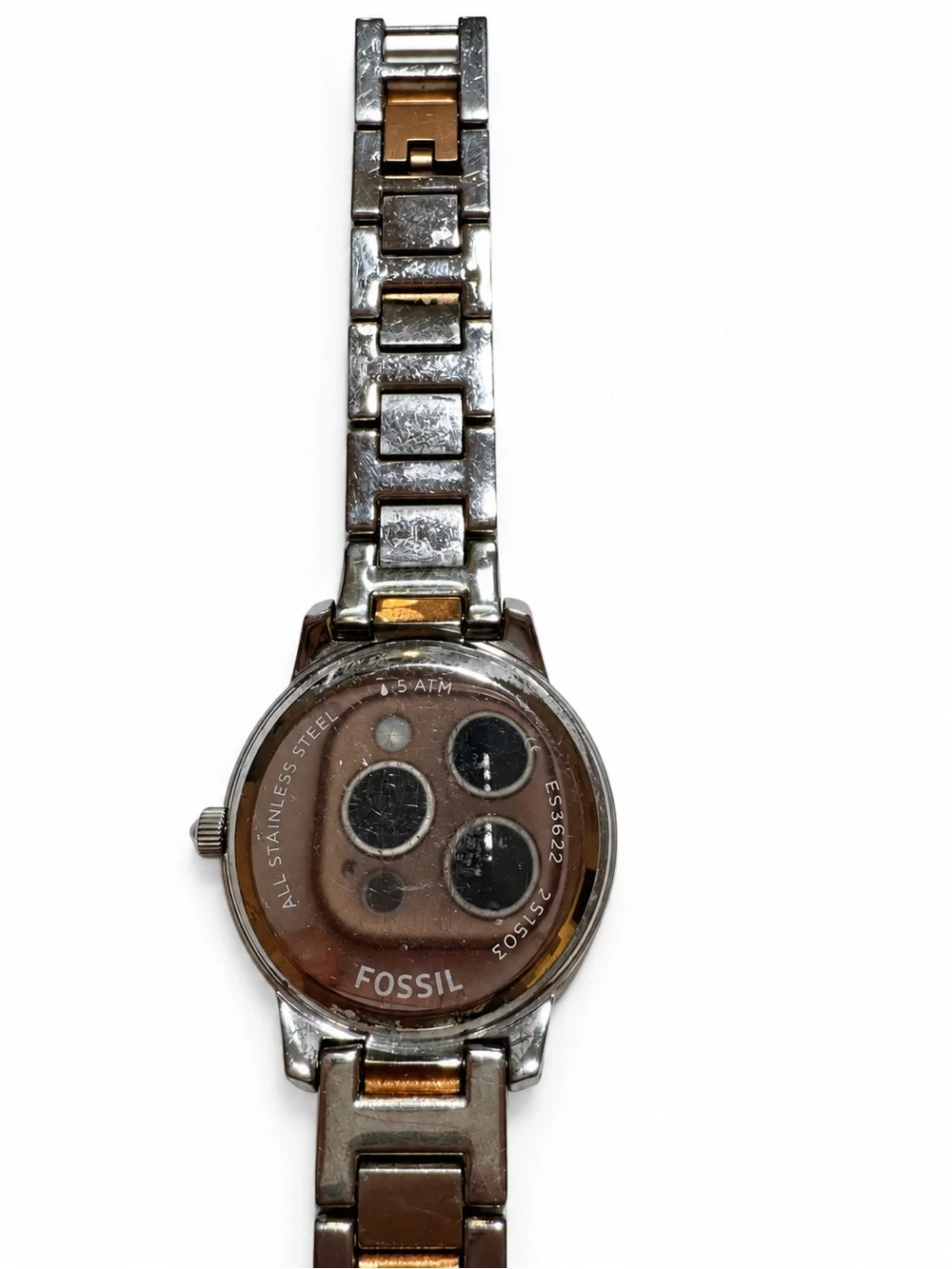 Fossil Jesse ES3622 Two Tone Crystal Watch